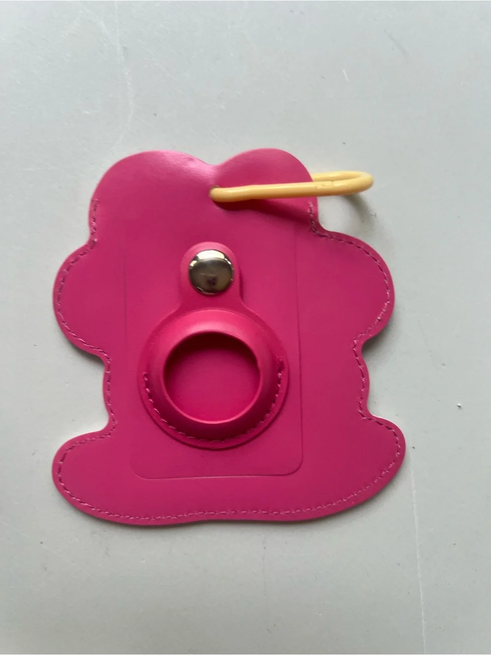 Kids Luggage Tags Set - Purple Cat & Pink Flower with AirTag Pocket